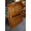 LoodsVol, Tweedehands Massief eiken buffet wandkast met 3-dubbele toog