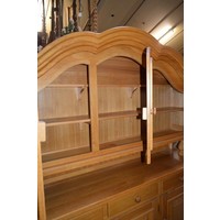 thumb-Massief eiken buffet wandkast met 3-dubbele toog-3