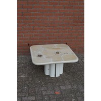 thumb-Kingma Brutalist salontafel met natuurstenen blad-1