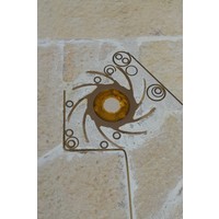 thumb-Kingma design salontafel Brutalist – Paul en Marcus Kingma jaren 90 met natuursteen en messing-3