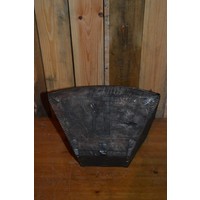 thumb-Oud houten rijstbakje met handvat en ijzeren details-2