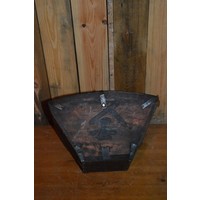 thumb-Oud houten rijstbakje met handvat en ijzeren details-5