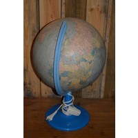 thumb-Retro globe met papier kaart-2
