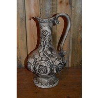 thumb-Opvallende retro vaas met rijk reliëf uit de jaren 60-1