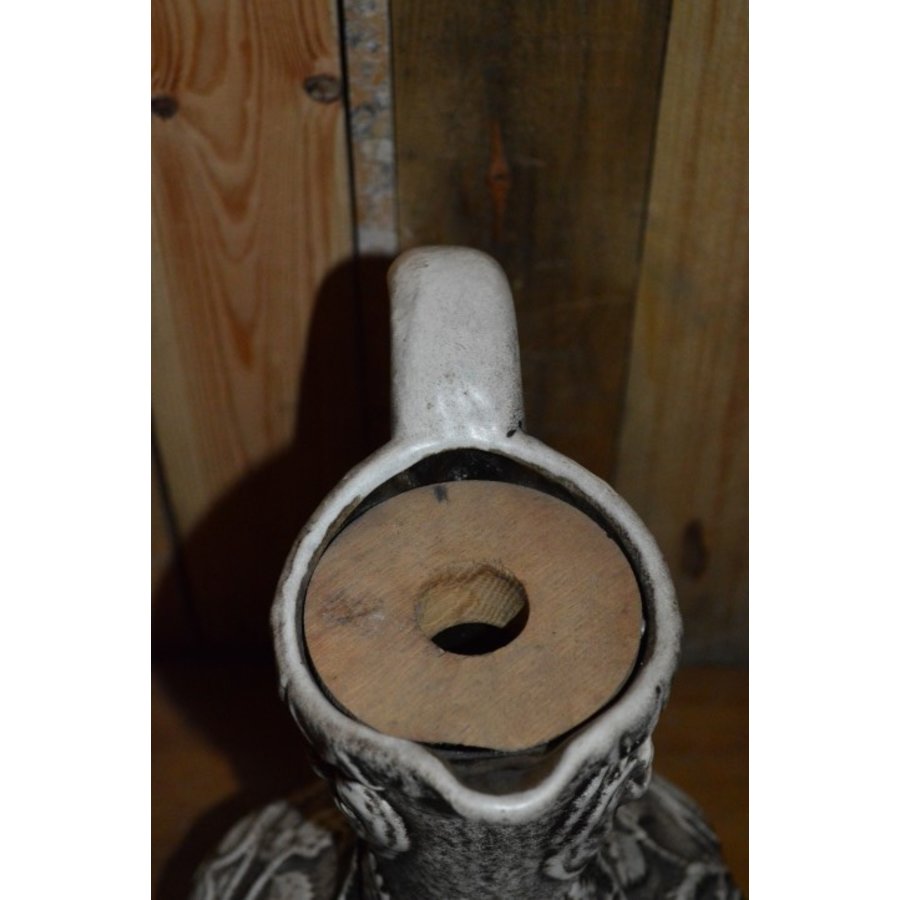 Opvallende retro vaas met rijk reliëf uit de jaren 60-5