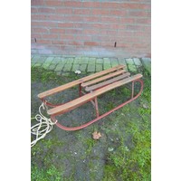 thumb-Grote metalen slee met houten zitlatten, geschikt voor plezier en decoratie-2