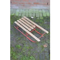 thumb-Metalen slee met houten latten-2