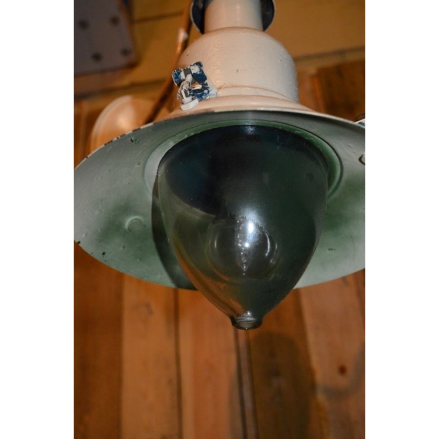 Brocante scheeps- of fabriekslamp voor buiten-4