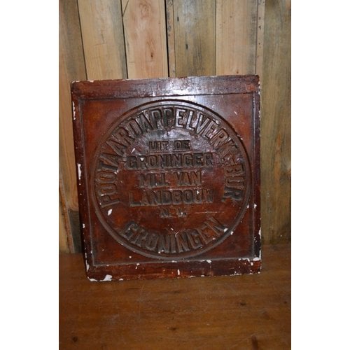 Historisch tegeltje landbouw Groningen 