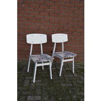 thumb-Brocante vintage slaapkamer stoeltjes set van 2-1