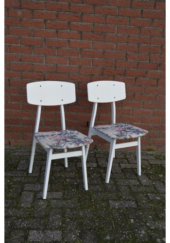 Set vintage slaapkamer stoeltjes 