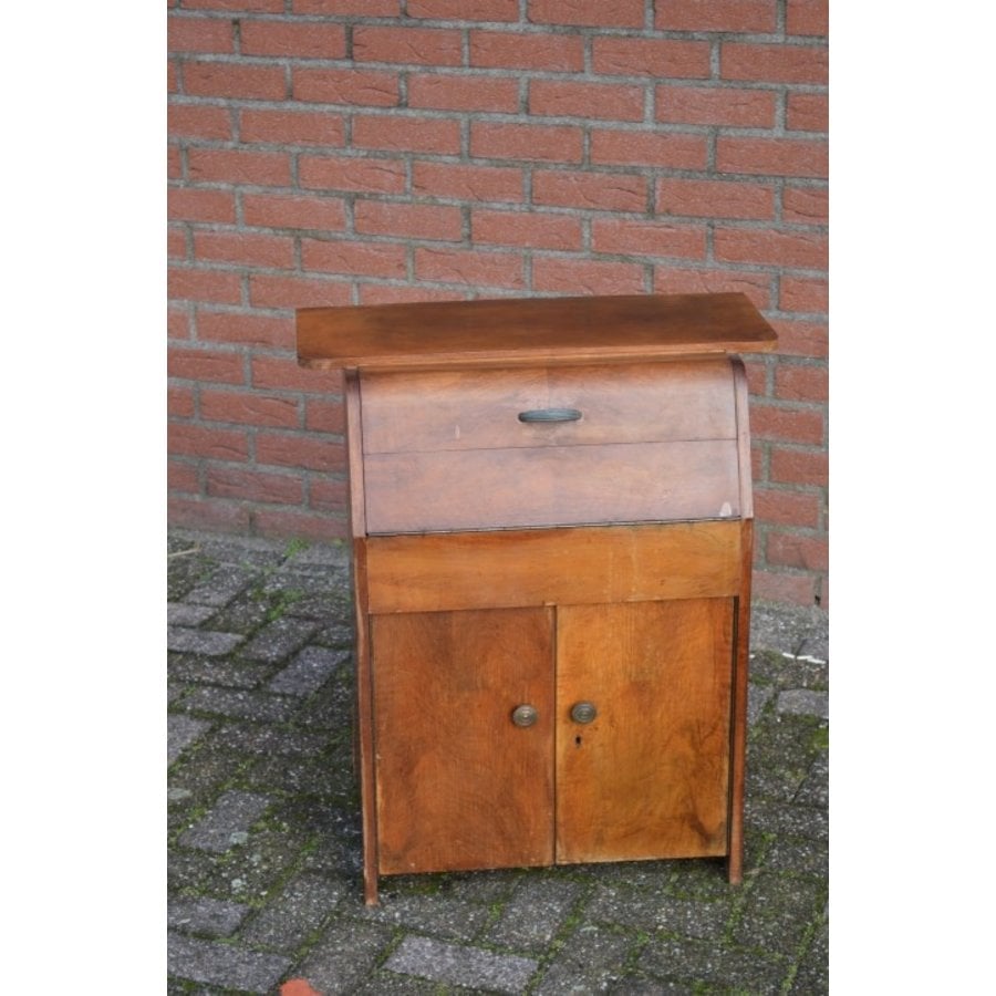 Engelse Garrard Grammofoon in een Art-deco kast-1