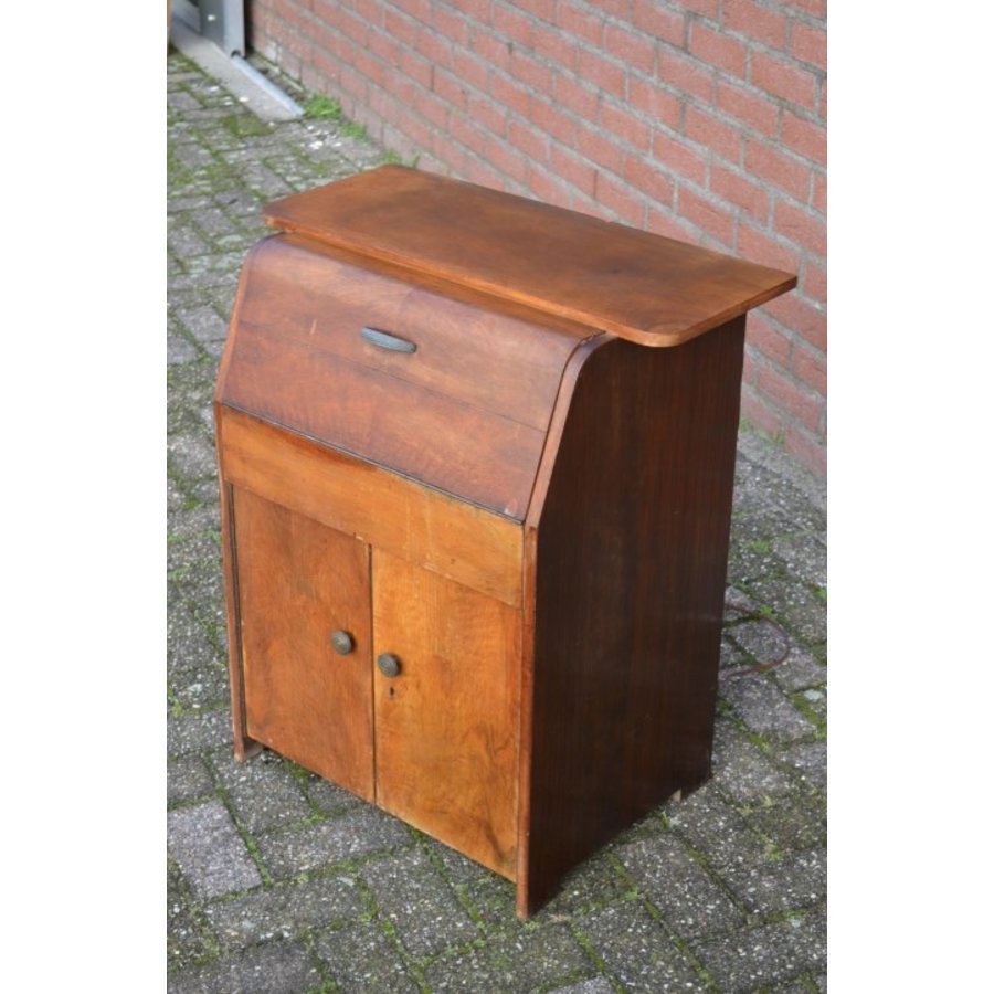 Engelse Garrard Grammofoon in een Art-deco kast-4