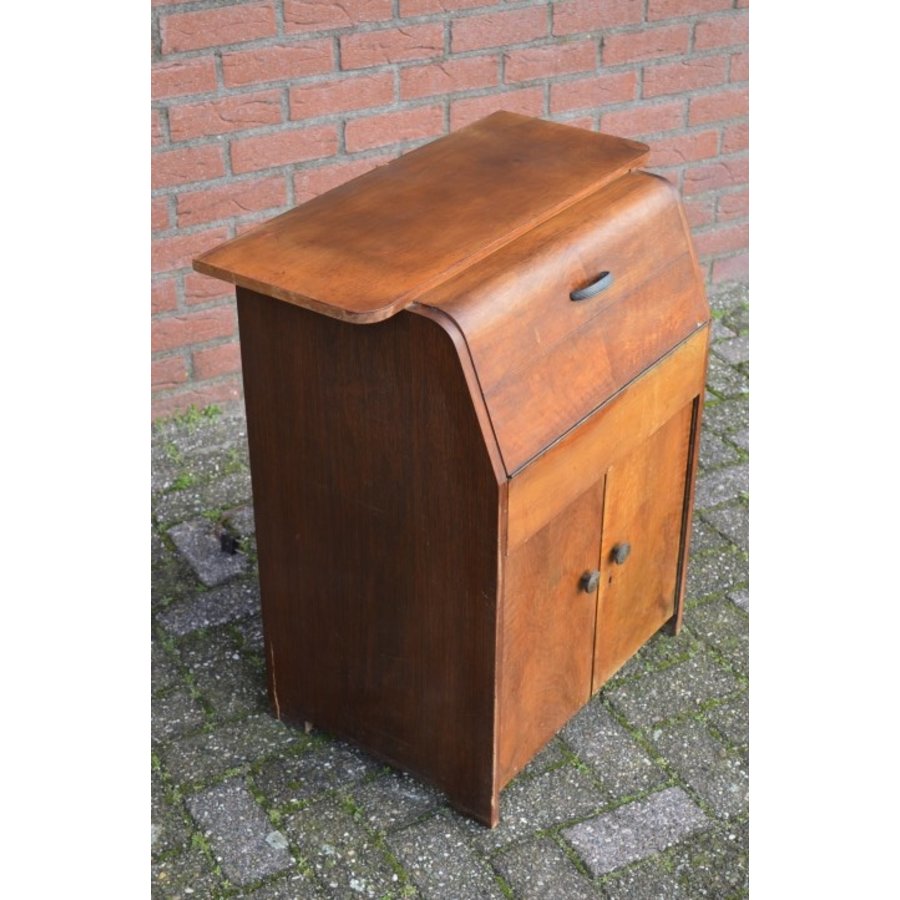 Engelse Garrard Grammofoon in een Art-deco kast-5