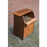 thumb-Engelse Garrard Grammofoon in een Art-deco kast-10