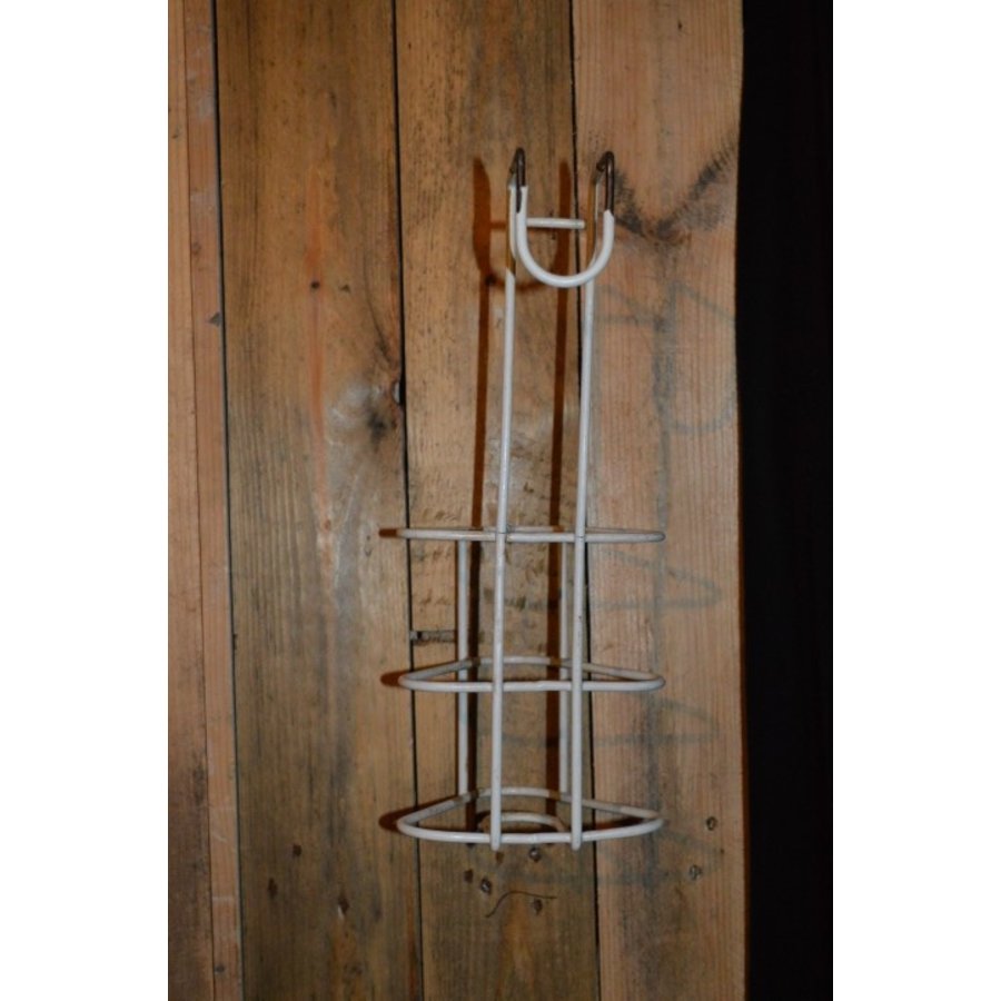 Retro metalen urinaal houder als decoratief wandrek-5