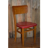 thumb-Vintage houten keukenstoel voor kinderen-1