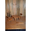 LoodsVol, Tweedehands poppenhuis meubels uitschuif tafel met 2 stoelen
