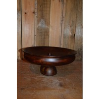 thumb-Ronde houten decoratieve schaal-4
