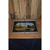 LoodsVol, Tweedehands Oud dienblad met beschilderd glas