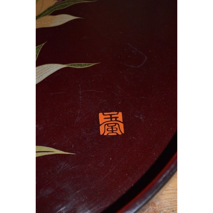 Chinees kunststof dienblad met bloemmotief-2