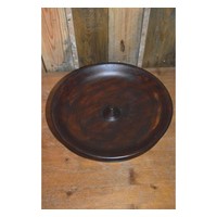 thumb-Ronde houten decoratieve schaal-3