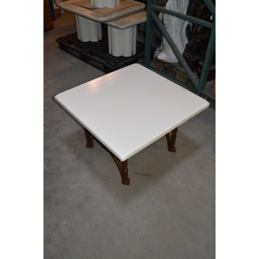 Salontafel smeedijzer met eiken blad-2