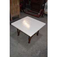 thumb-Salontafel smeedijzer met eiken blad-1