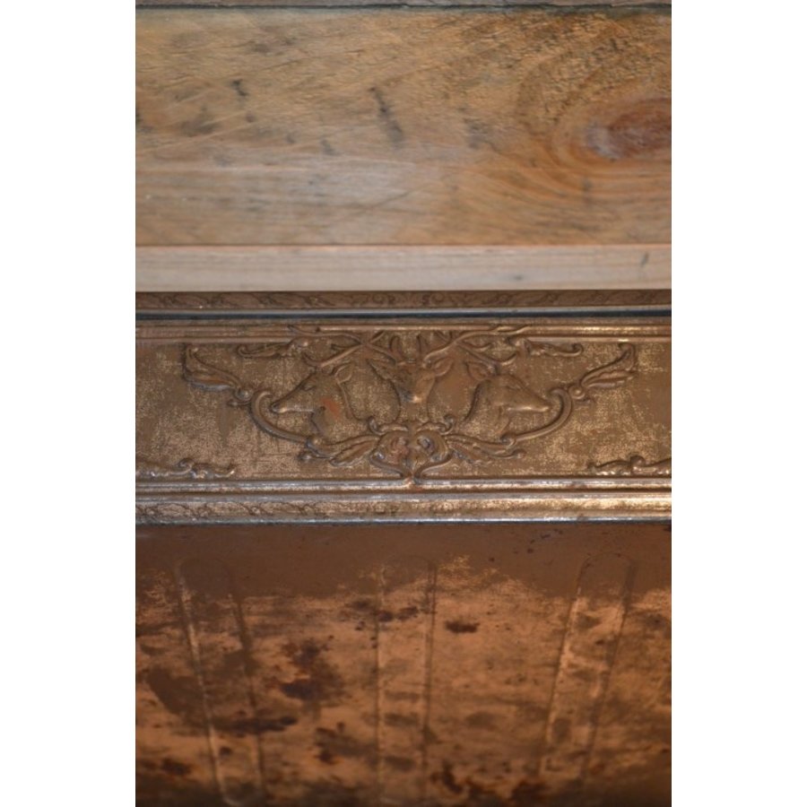 Brocante blik met jachttaferelen-2