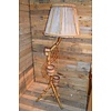 Retro Rohe rotan slanglamp plantenhouder