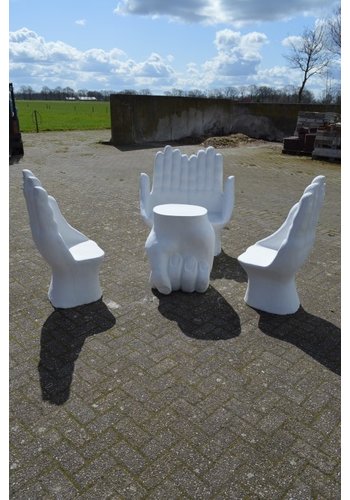 Betonnen handen tuinset 