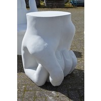 thumb-Betonnen handen en tafel tuinset sculptuur zitmeubel beton-4