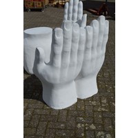 thumb-Betonnen handen en tafel tuinset sculptuur zitmeubel beton-7