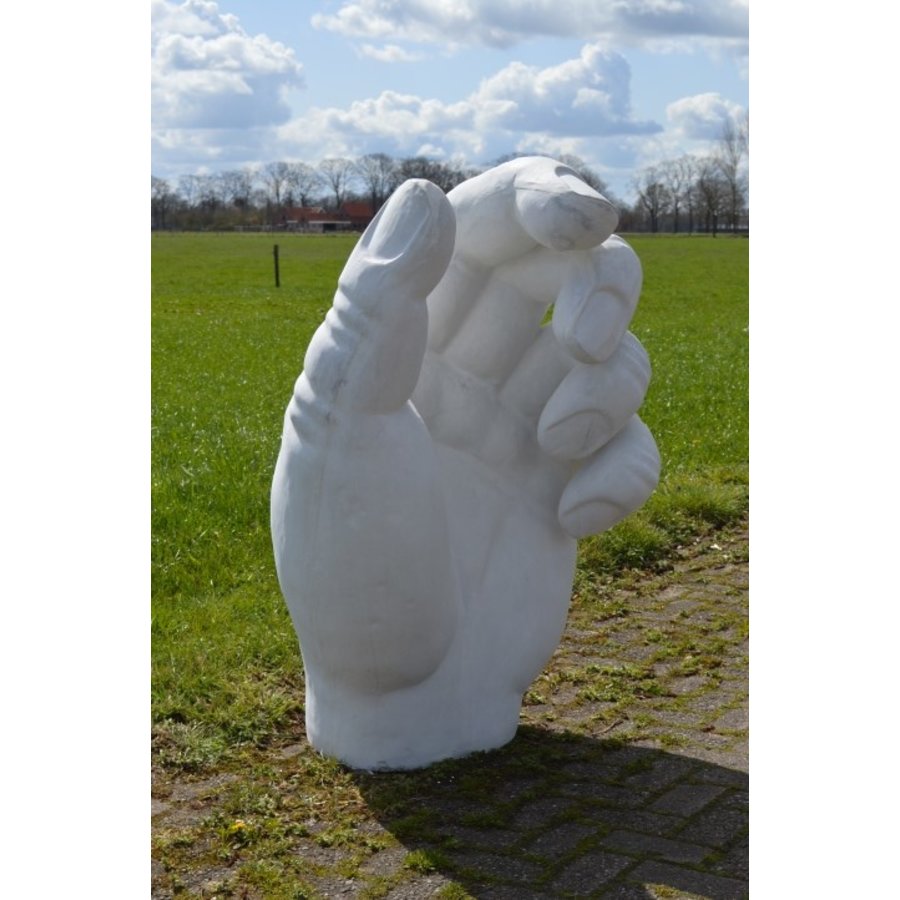 Betonnen hand staand boom vasthoudend tuinbeeld decoratie-2
