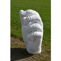 thumb-Betonnen hand staand boom vasthoudend tuinbeeld decoratie-5