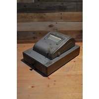 thumb-Vintage metalen Békro kassa met geldlade-1