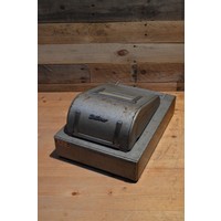 thumb-Vintage metalen Békro kassa met geldlade-5