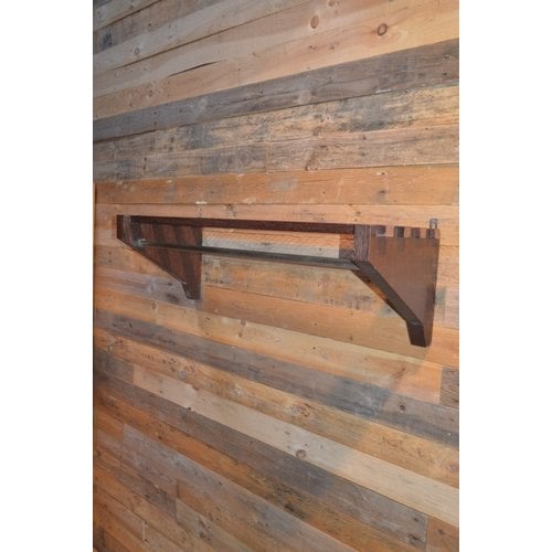 Kapstok wengé hout massief 