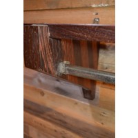 thumb-Massieve wengé houten kapstok met hoedenplank-3