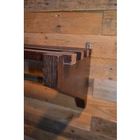 thumb-Massieve wengé houten kapstok met hoedenplank-5