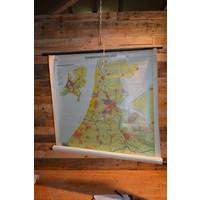 thumb-Vintage topografie schoolkaart Randstad Holland-1