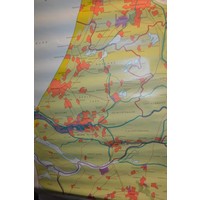 thumb-Vintage topografie schoolkaart Randstad Holland-5