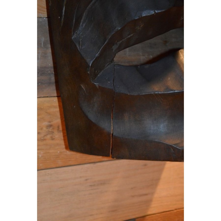 Groot Afrikaans masker van tropisch hout-3
