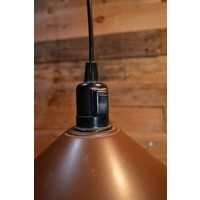 thumb-Retro metalen hanglamp bruin van kleur-3