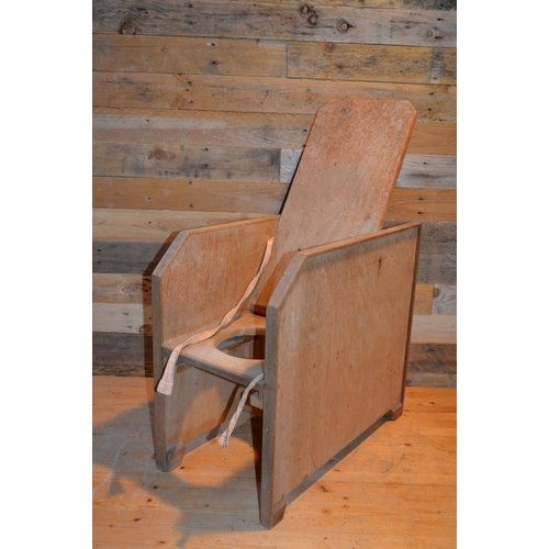 Retro kinder po stoel hout 