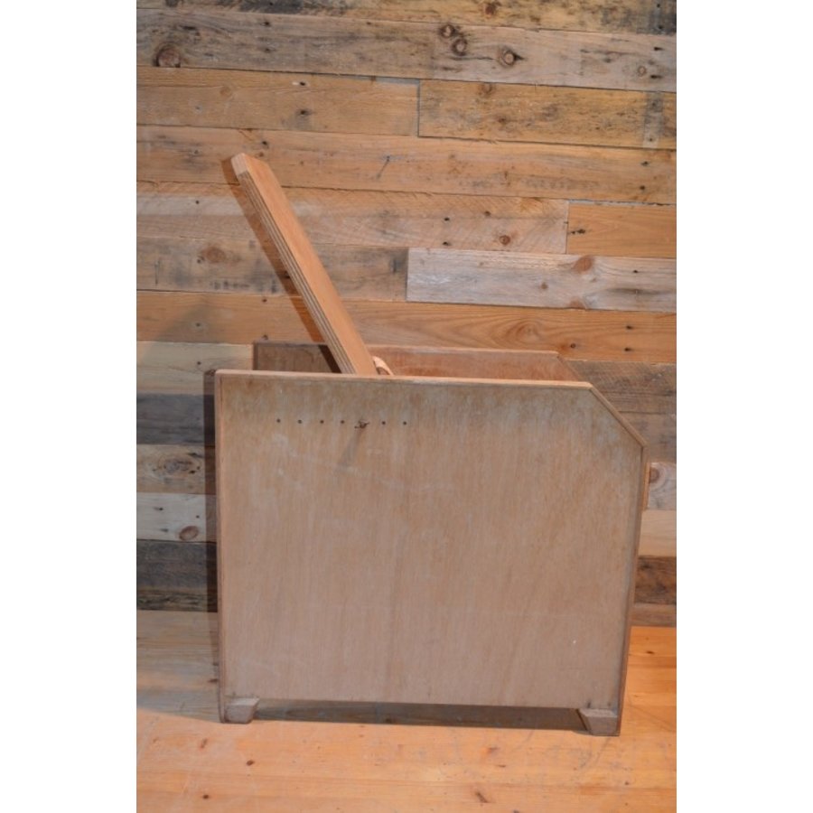 Retro houten kinder po stoel verstelbaar-5