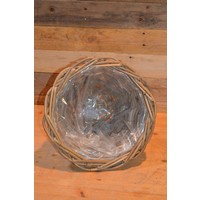thumb-Vintage plantenmand van Japans riet-4