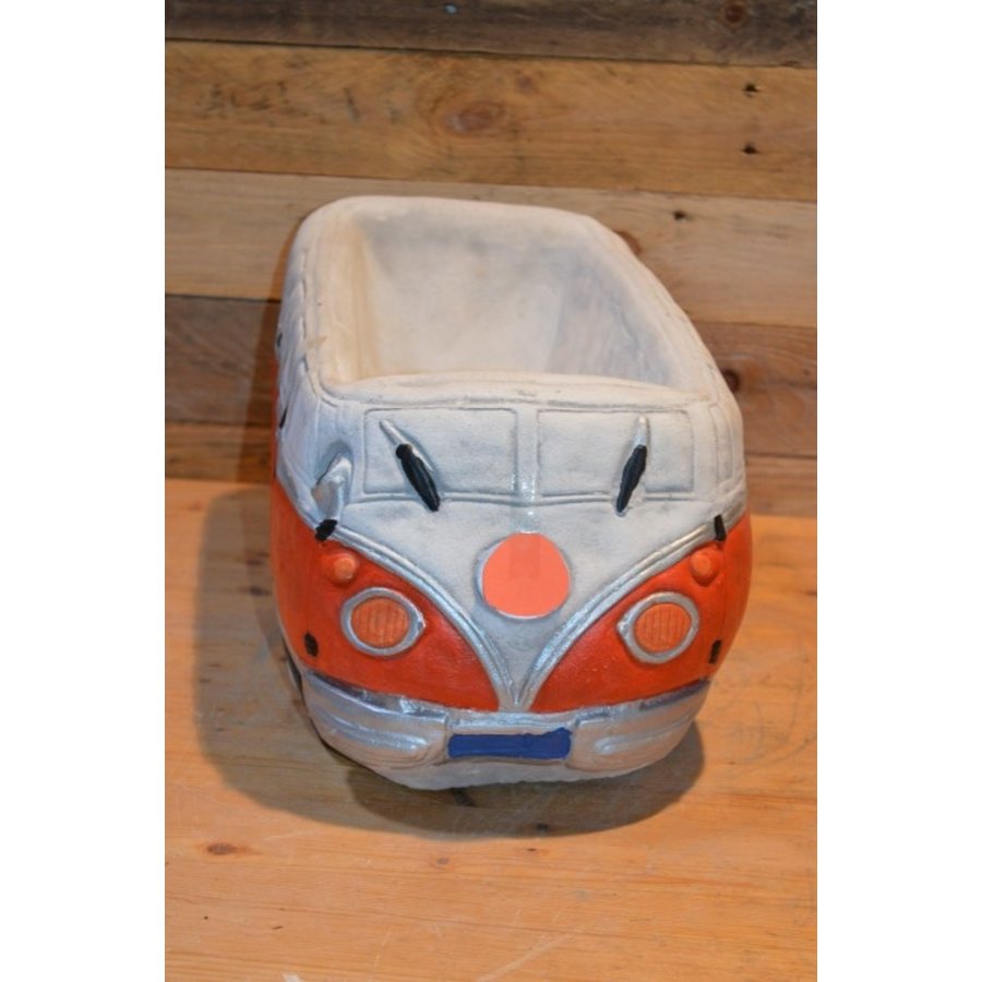 Betonnen beeld ouderwetse bus – Bloembak tuinornament-2