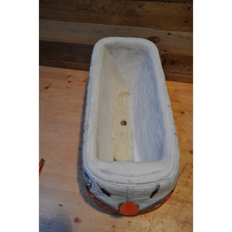 Betonnen beeld ouderwetse bus – Bloembak tuinornament-3