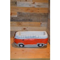 thumb-Betonnen beeld ouderwetse bus – Bloembak tuinornament-6